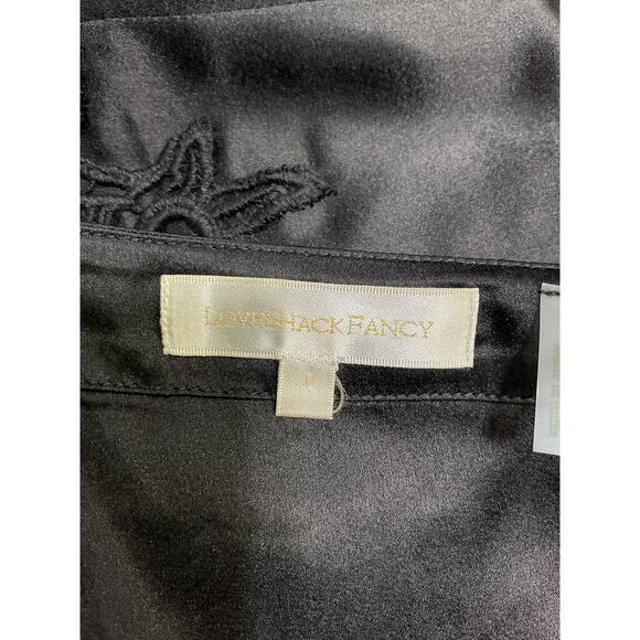 Loveshackfancy 'Mori' Black Polyester Bustier Size 0 - Picture 3 of 4